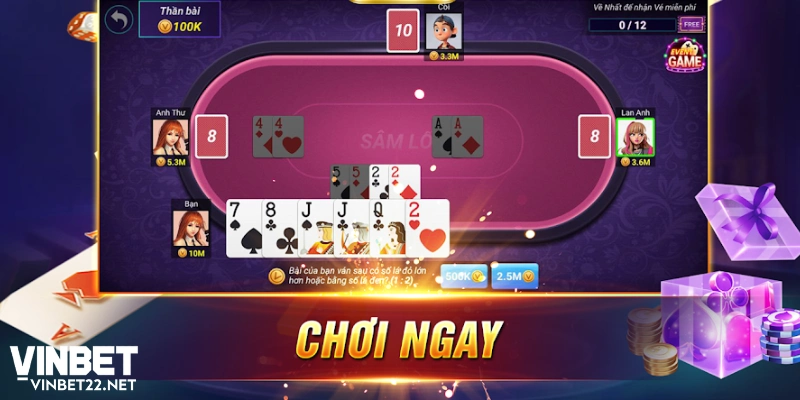 Game bài sâm - Trò chơi thu hút hàng triệu người chơi