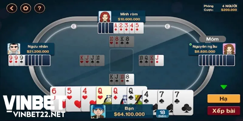 Tính toán điểm game bài phỏm tá lả để quyết định đánh hay giữ