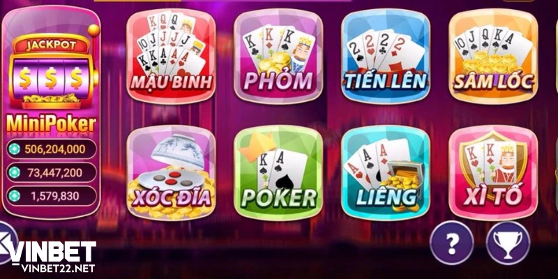 Trò chơi phổ biến trong game bài kích hoạt sđt tặng tiền